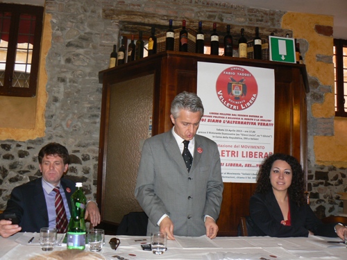 Il candidato sindaco Fabio Taddei  presenta il Movimento “Velletri Libera”