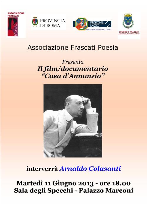 A Frascati il docu-film “Casa D’Annunzio”