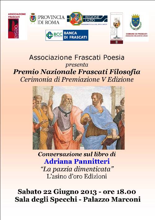 Ecco i vincitori del premio Frascati Poesia V edizione