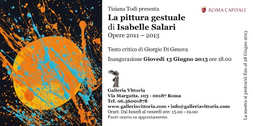 La pittura gestuale di Isabelle Salari