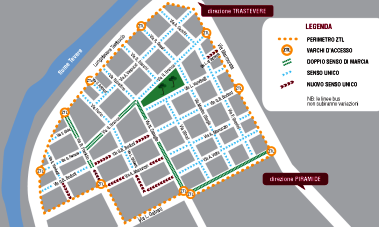 Ztl Testaccio, cambia la viabilità