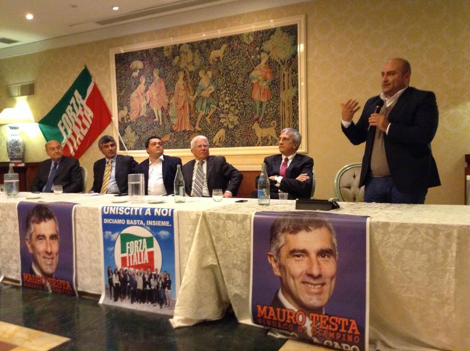 Ciampino, entusiasmo e affetto per la presentazione della lista di Forza Italia