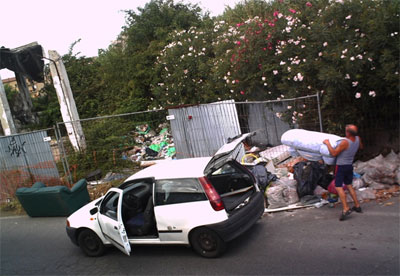 Ciampino, i video della Polizia locale beccano 2 responsabili di discariche abusive