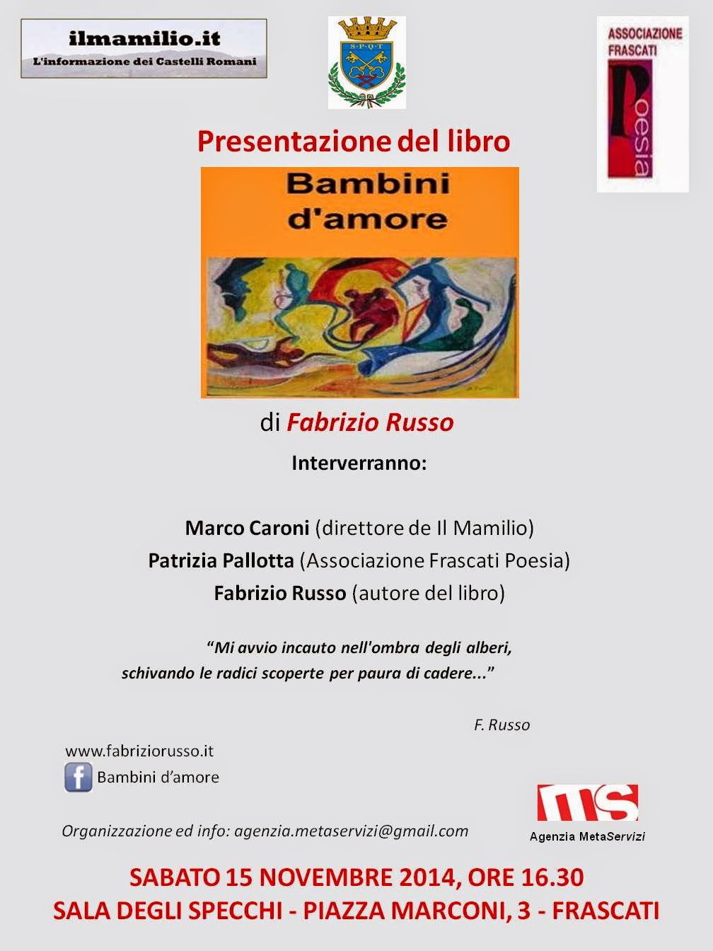 Bambini d’amore: proseguono gli incontri con l’autore Fabrizio Russo