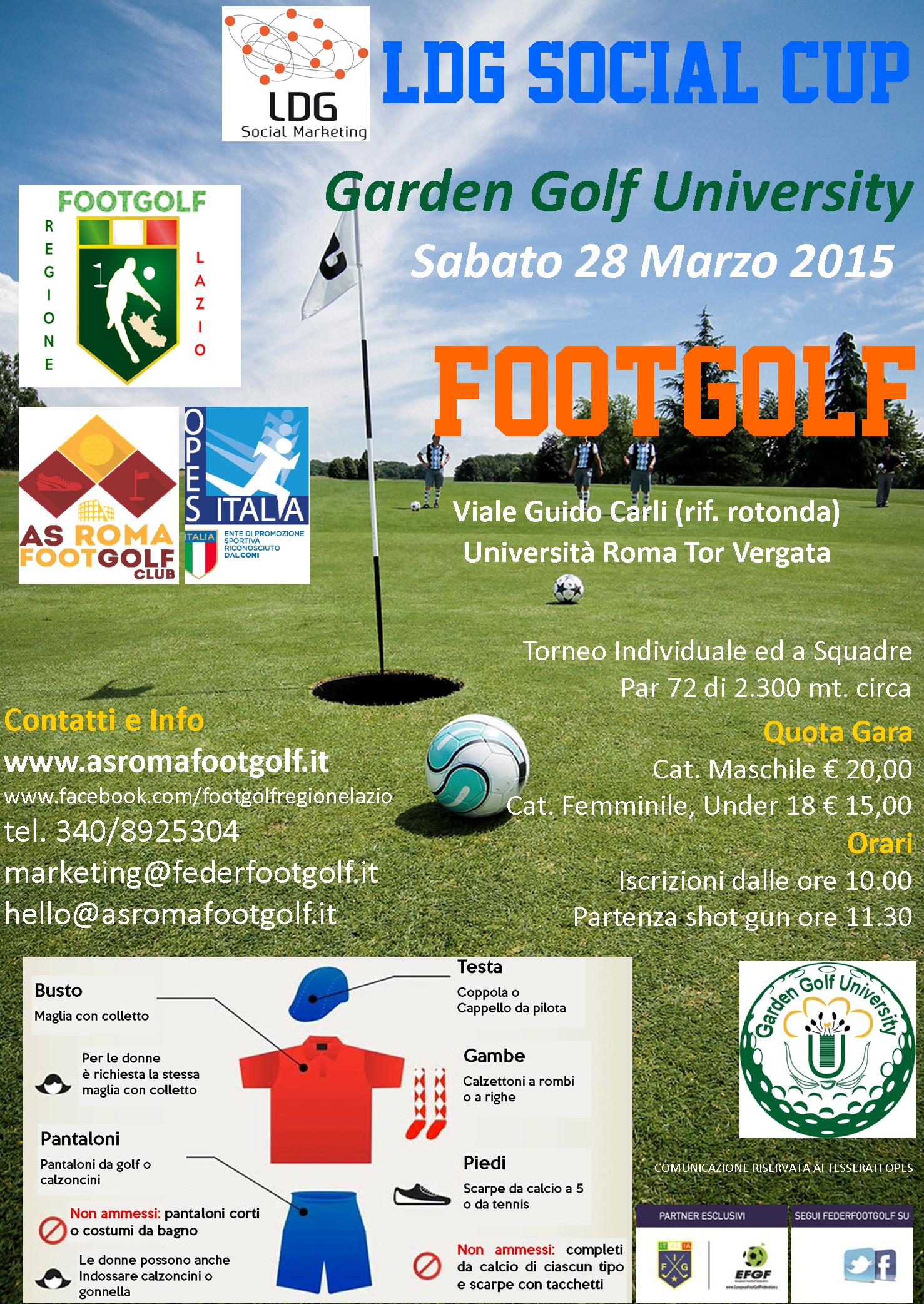 LDG Social Cup 2015 , Sabato 28/03 al Garden Golf University di Tor Vergata