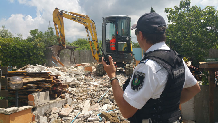 Ciampino, demolita abitazione abusiva