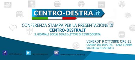 Nasce Centro-Destra.it il giornale social degli elettori di centrodestra