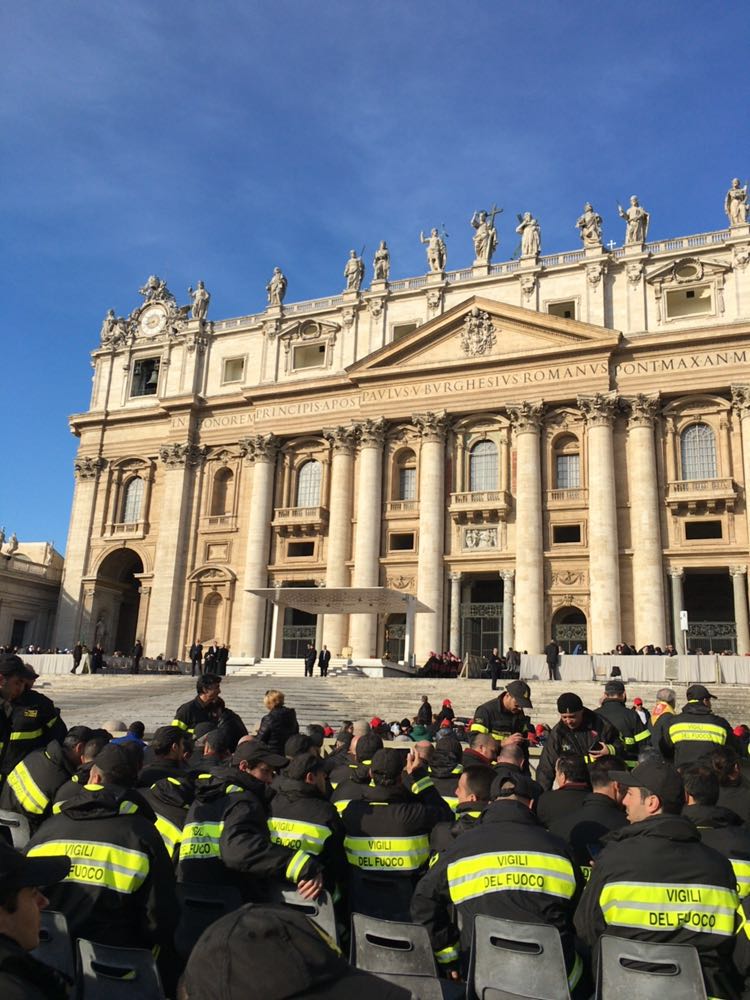 Vigili del Fuoco in udienza da Papa Francesco