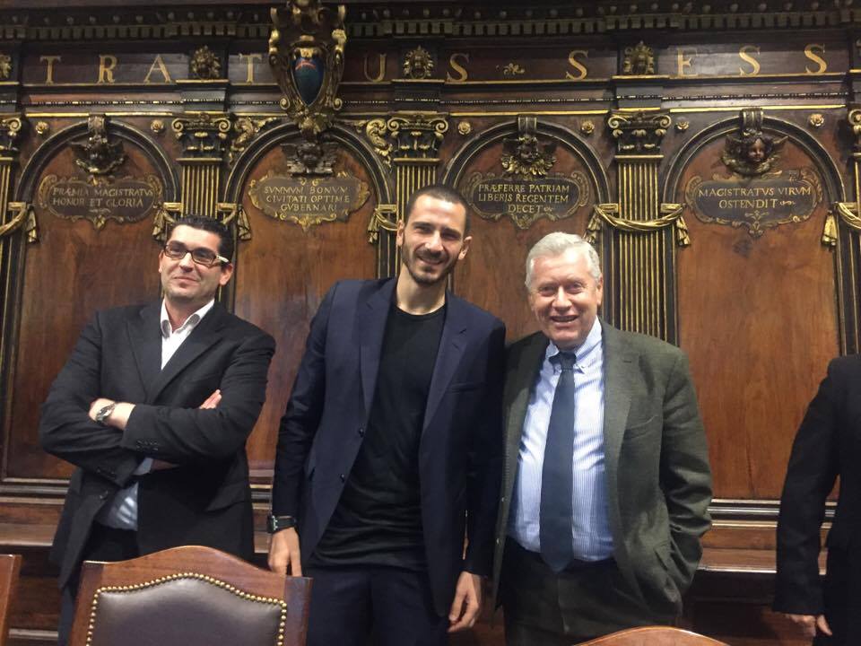 Leonardo Bonucci facchino onorario di Santa Rosa a Viterbo