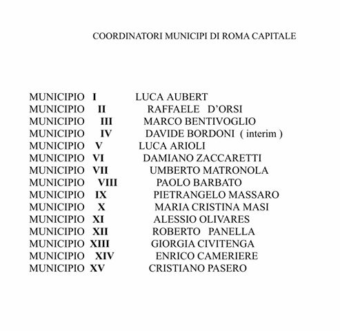 Roma, FI riparte dai Municipi. Nominati i coordinatori