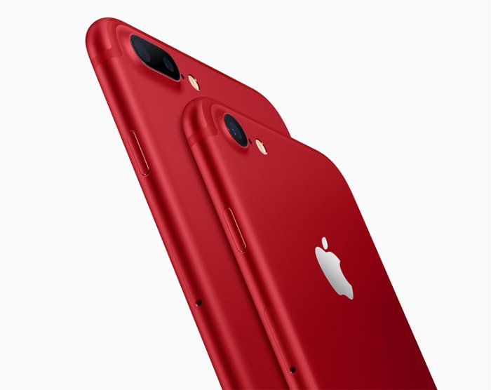 L’iPhone rosso, versione speciale dei modelli 7 e 7 plus