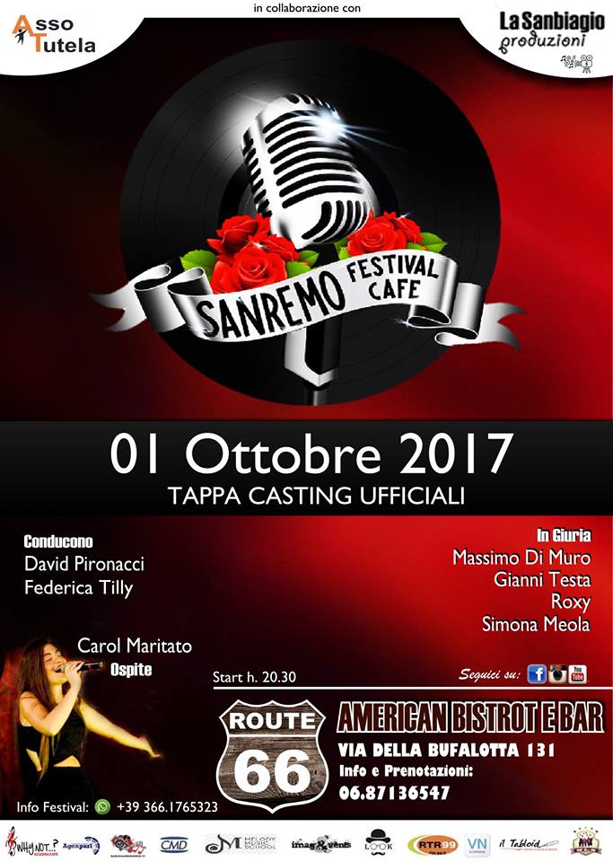 Nuovo atteso appuntamento con “San Remo Festival Cafè”