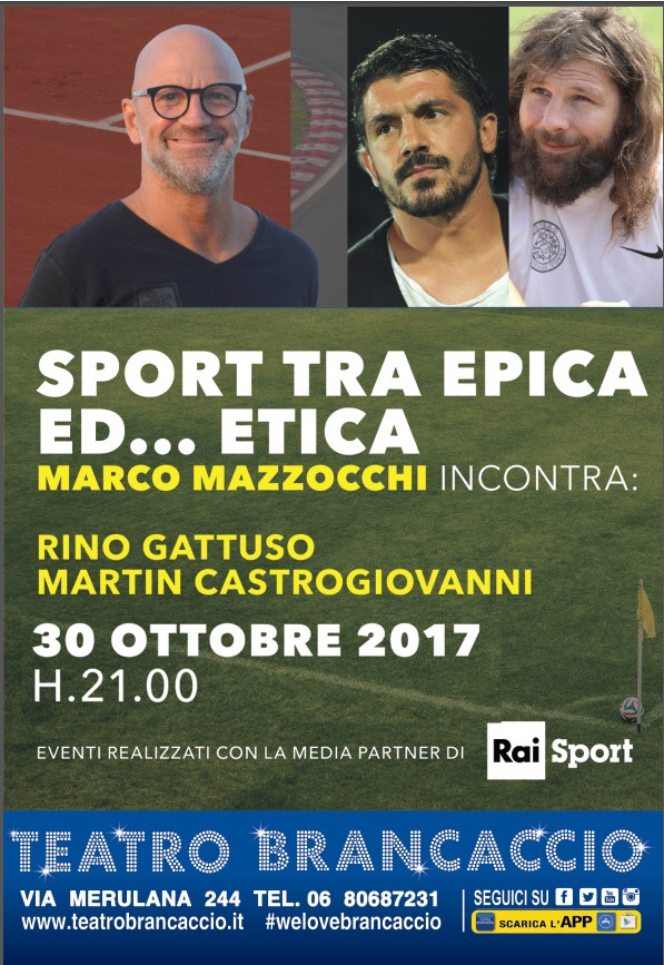 Al teatro Brancaccio lo sport protagonista tra epica ed etica