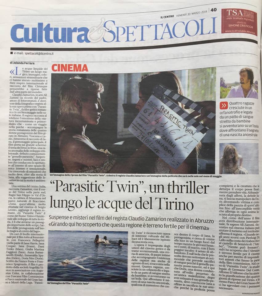 Al Cinema Politeama Cityplex Frascati arriva “Parasitic Twin”