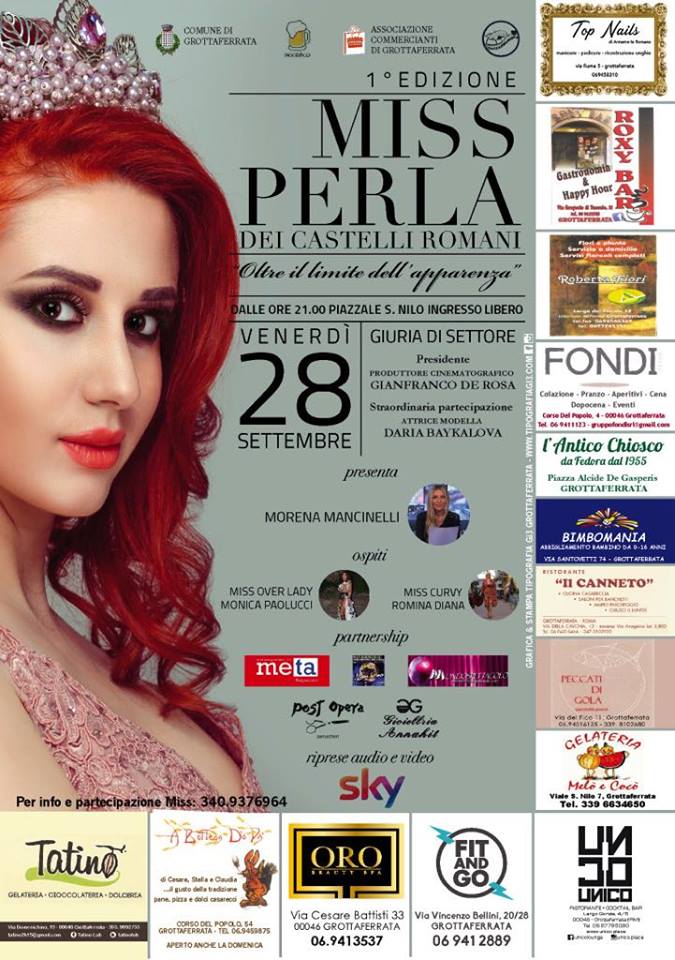 Ecco la prima edizione di Miss Perla dei Castelli Romani – Oltre i limiti dell’apparenza