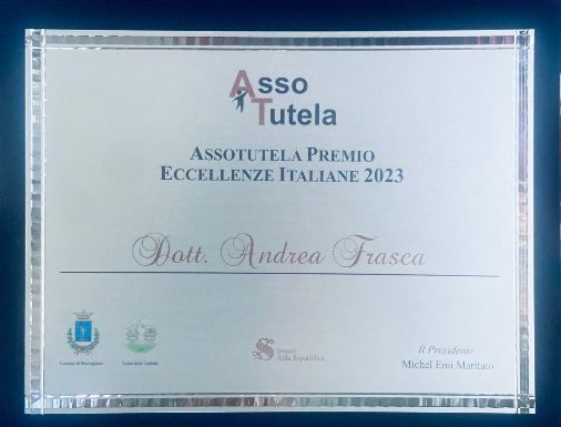 Sanità, premio “Eccellenza” Italiana di Assotutela ad Andrea Frasca