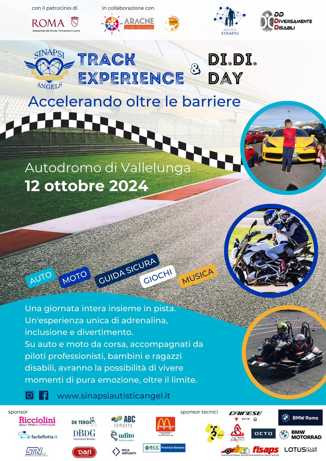 “Accelerando oltre le barriere”: a Vallelunga una giornata di festa tra motori, inclusione e divertimento