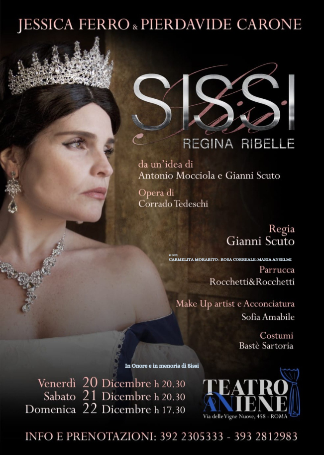 “Sissi, Regina ribelle”, al Teatro Aniene lo spettacolo dedicato alla leggendaria Imperatrice anticonformista e amante degli animali