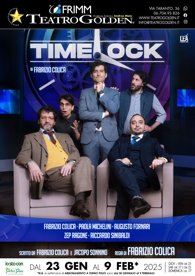 “Time Lock”, il dibattito politico di Fabrizio Colica al Teatro Golden