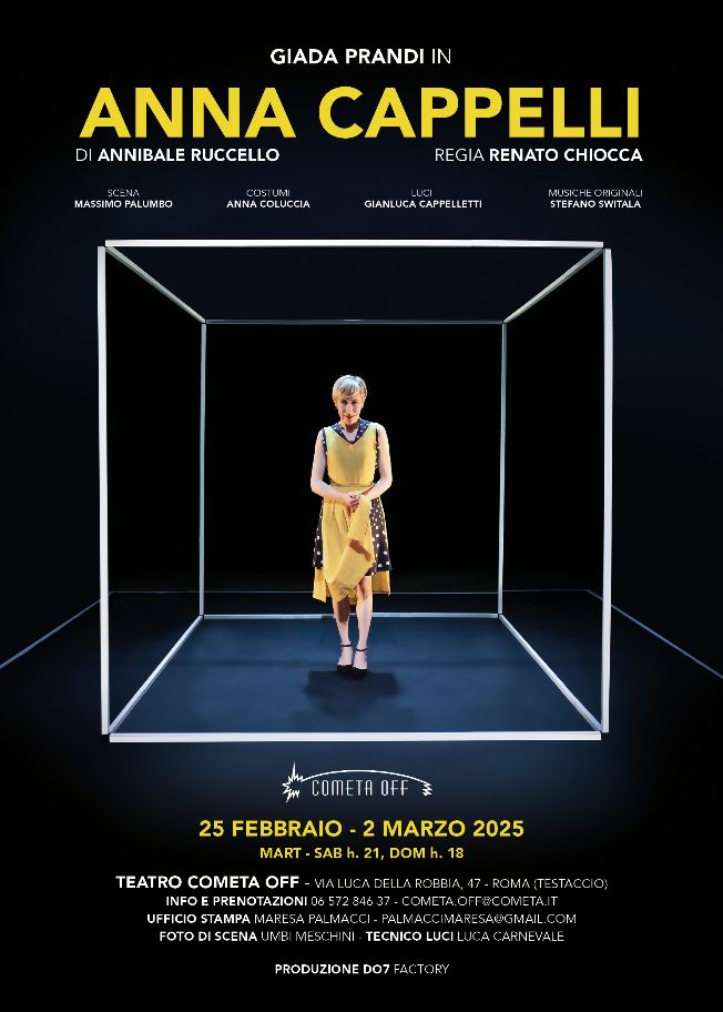 Giada Prandi porta in scena “Anna Cappelli” di Annibale Ruccello al Teatro Cometa OFF